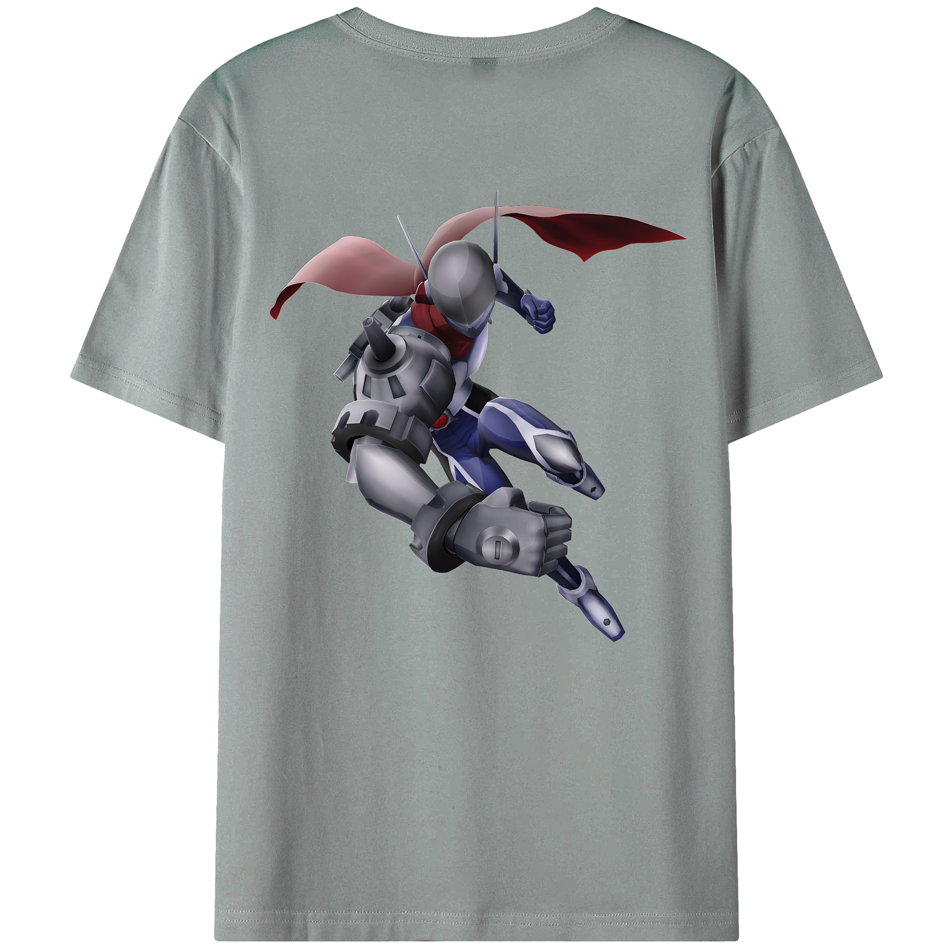 （画像用） Digimon デジタルモンスター/デジモン 綿100％ メンズ半袖Tシャツ（バックプリント） 通気性